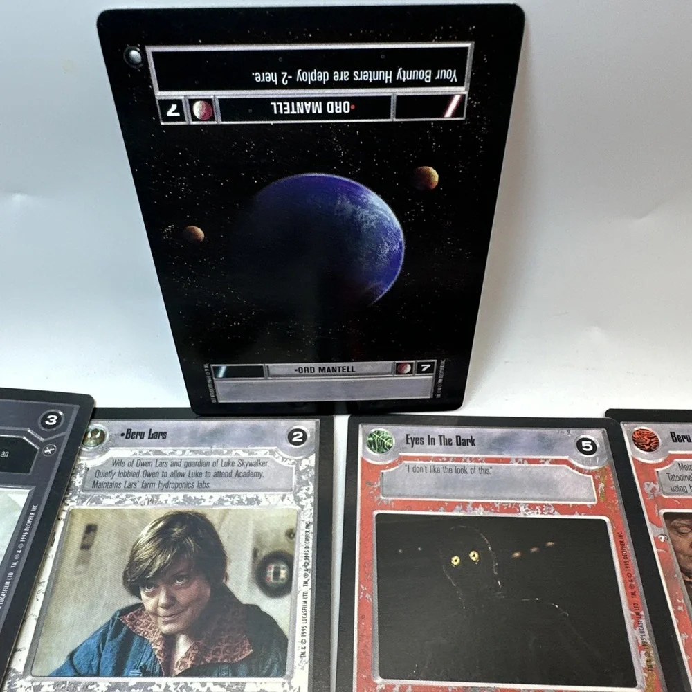 Vintage Star Wars CCG Decipher Lot 14 Cards Mixed Light Dark Side SWCCG